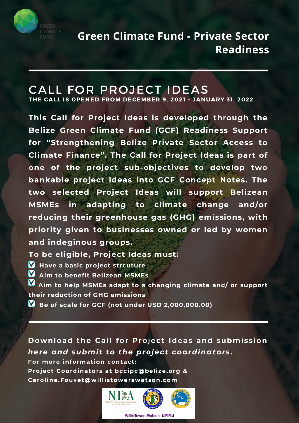 Call for Project Ideas – Ministry of Economic Transformation